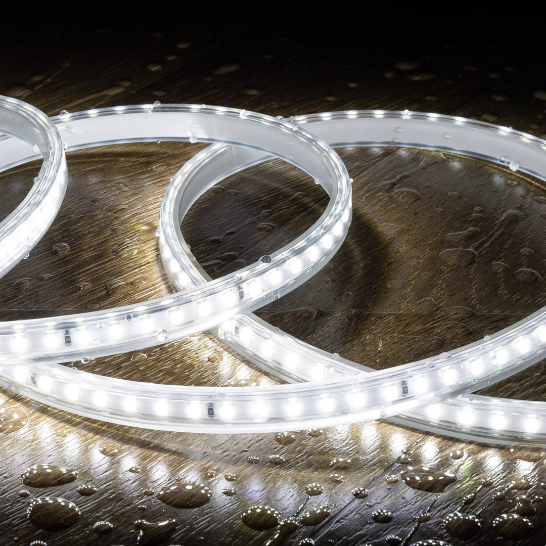 LED strip DIMBAAR - IP65 - Koud Wit - per meter  - 220V