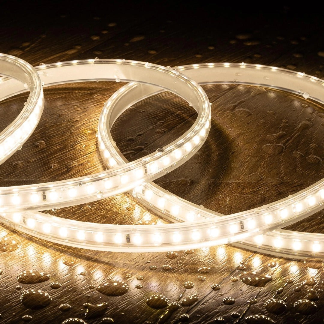 LED strip DIMBAAR - IP65 - Warm Wit - per meter  - 220V