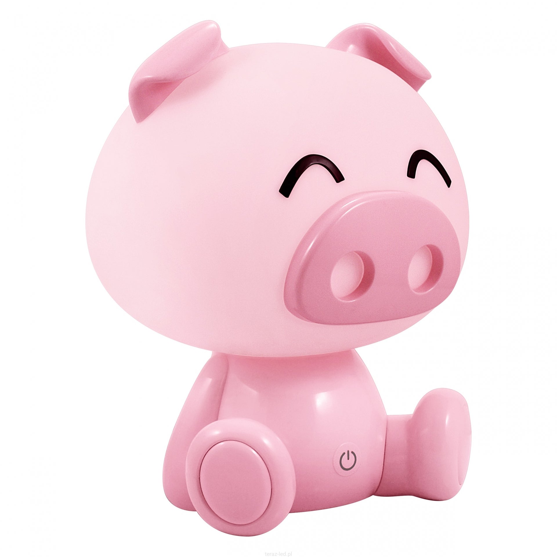Veilleuse LED pour enfants en forme de cochon - Blanc chaud