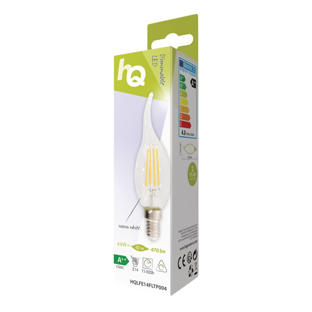 LED Vintage Filament E14 - Kaars - 4.8 W - 470 lm - 2700K