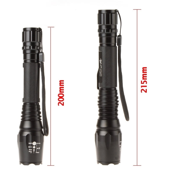 CREE XML-T6 1800 Lumens Flashlight 21 CM