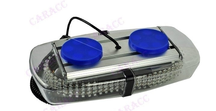 Phare de toit rotatif orange/blanc 240 LED - fixation magnétique