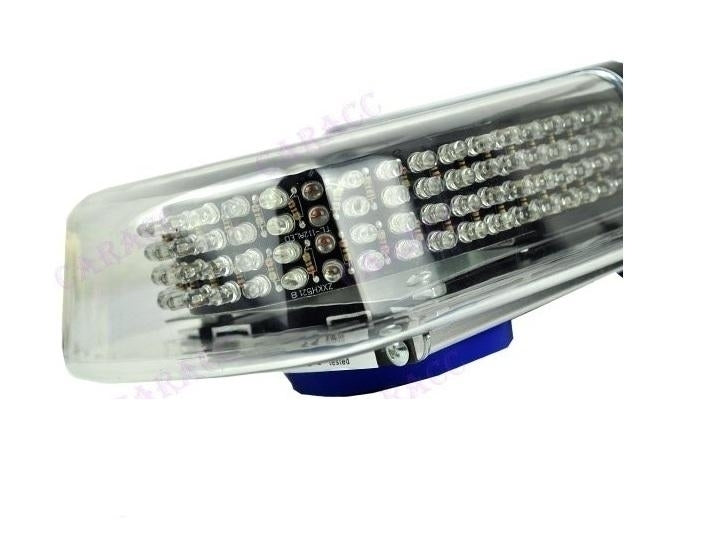 Feu clignotant orange pour toit, 24 LED, fixation magnétique