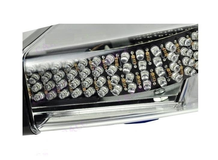 Feu clignotant orange pour toit, 24 LED, fixation magnétique