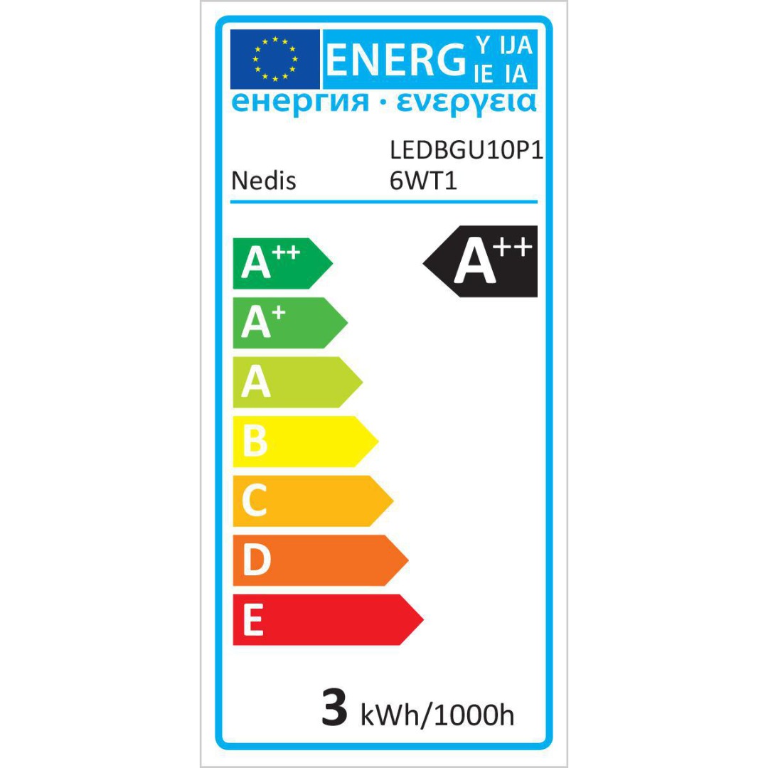 GU10 - Blanc chaud - 345 lumens - 4,8 W