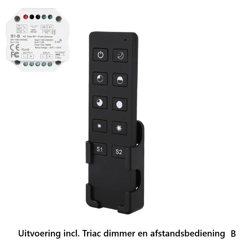 LED strip DIMBAAR - IP65 - Warm Wit - per meter  - 220V