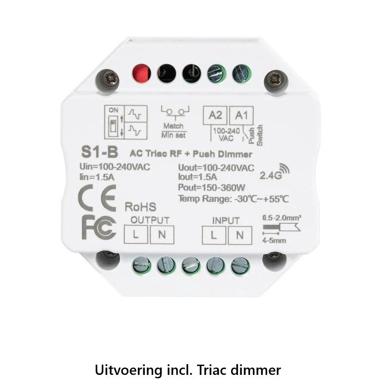 LED strip DIMBAAR - IP65 - Koud Wit - per meter  - 220V