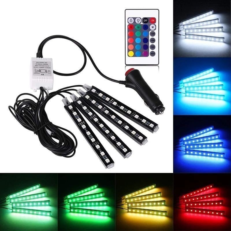 Kit d'éclairage RGB - intérieur de voiture - Étanche