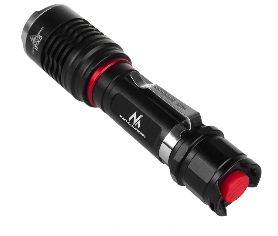 LED flashlight - 900 lumens - USB rechargeable with bike mount - MCE220