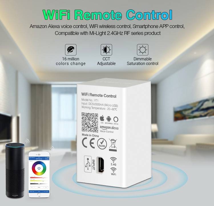 Boîtier Wi-Fi Mi Light Amazon Alexa