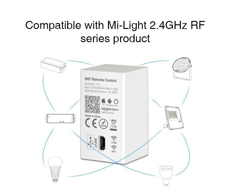 Boîtier Wi-Fi Mi Light Amazon Alexa