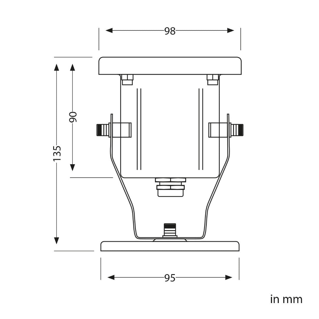 230V garden spotlight - GU10 fitting - Adjustable - With plug and pin
