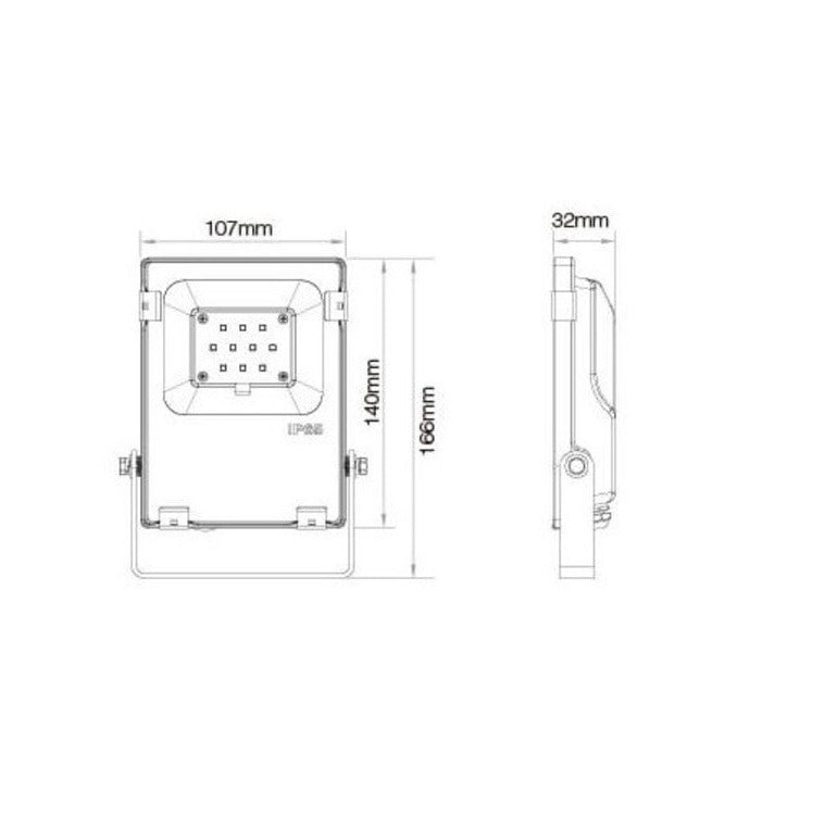 Mi-Light 10W schijnwerper - RGB + CCT - IP65 - FUTT05