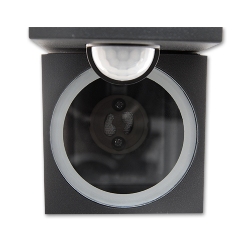 Luminaire extérieur inclinable à LED - détecteur de mouvement - culot GU10 - 35 W