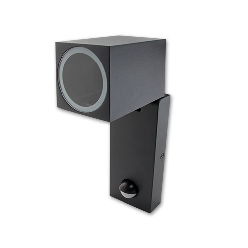 Luminaire extérieur inclinable à LED - détecteur de mouvement - culot GU10 - 35 W