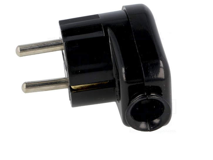 Prise 230 V - 16 A avec interrupteur et voyant lumineux - Noire