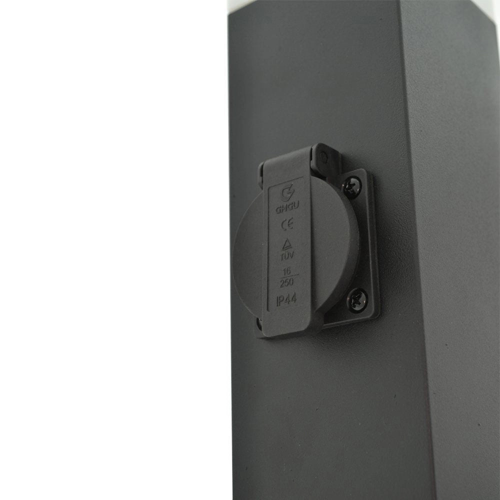 Tuin Lamp Staand Pilaar New York - E27 - 65cm - stopcontact