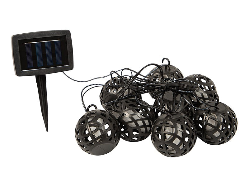 Solar LED garland - 8 bulbs - Flame effect