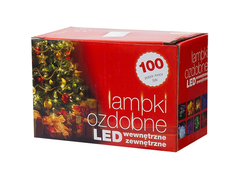 Guirlande lumineuse de Noël jaune 8,5 mètres 100 LED - 8 réglages