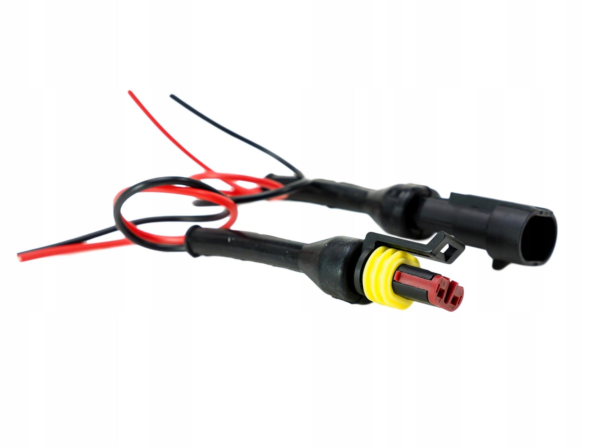 IP67 connector set - 20cm cable - 12 to 24 Volt - 2 pin superseal