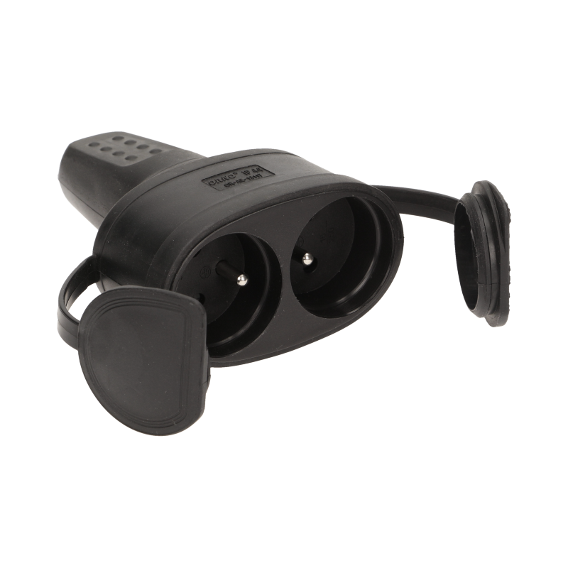 DUO Plug rubber - With pin earth - Waterproof - 230V
