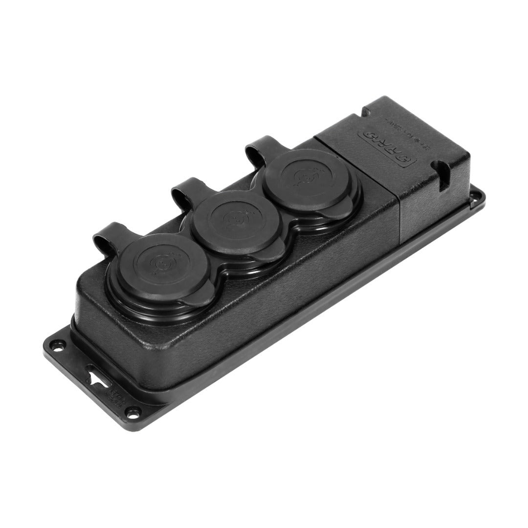 Outdoor power strip - PREMIUM - IP44 - three sockets
