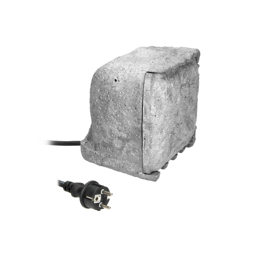 Garden socket - 230V - 4-way - Decorative stone