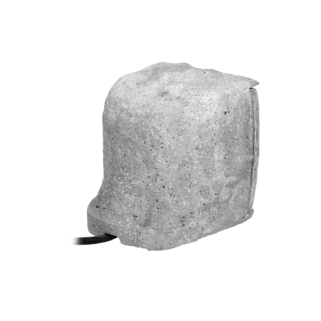 Garden socket - 230V - 4-way - Decorative stone