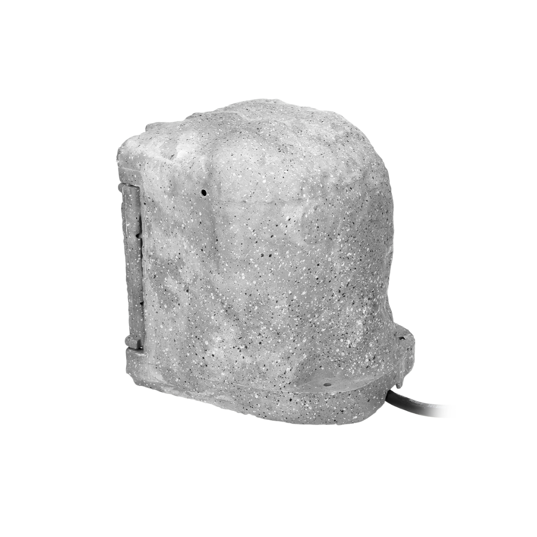 Garden socket - 230V - 4-way - Decorative stone