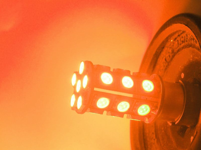 BA15S LED 13-SMD ORANGE 5050 - 24V LED lamp