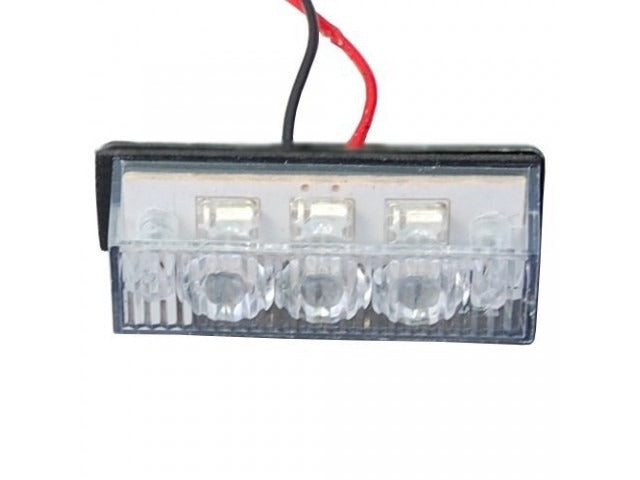 Lumière clignotante orange 6 x 3 LED 12 V - stroboscopique