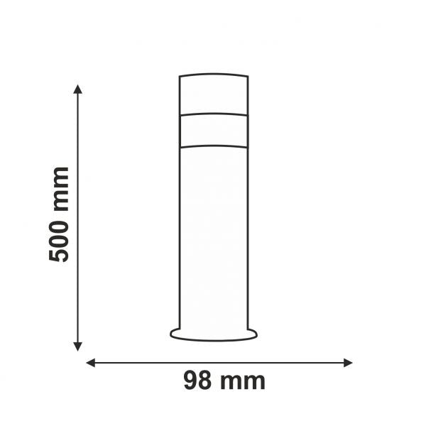 Lampadaire de jardin sur pied Otto 2 - 50 cm