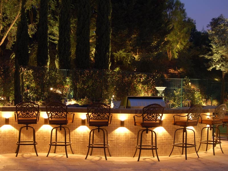 Spot LED au sol - allée de jardin (2 côtés) - 41 mm - blanc chaud - 3 W