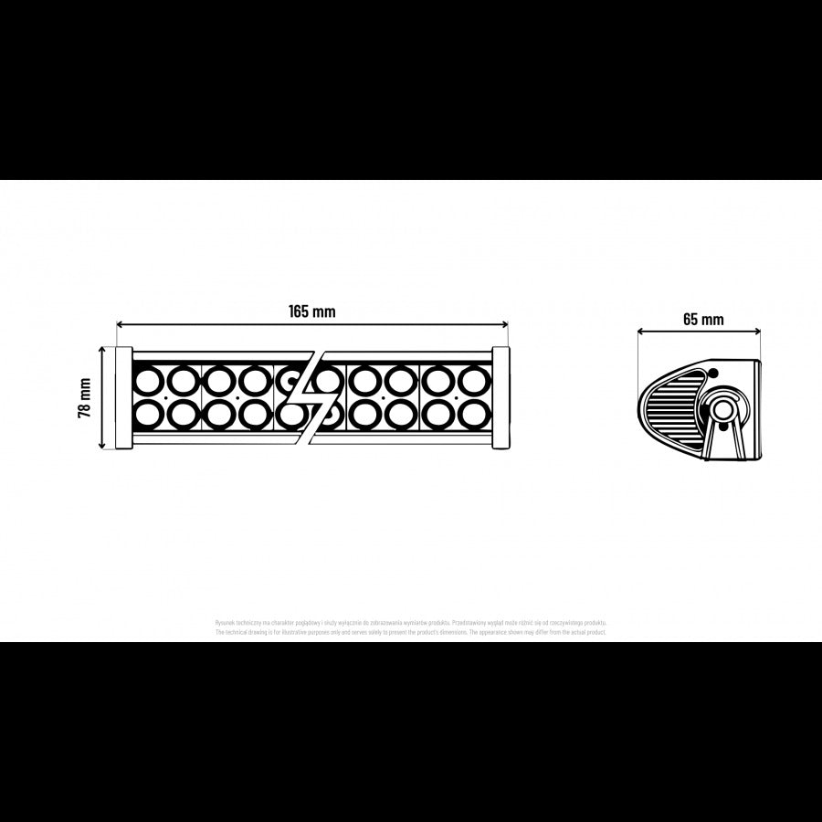 LED spot 12 LEDs – IP67 12V - 24V - ECE R10