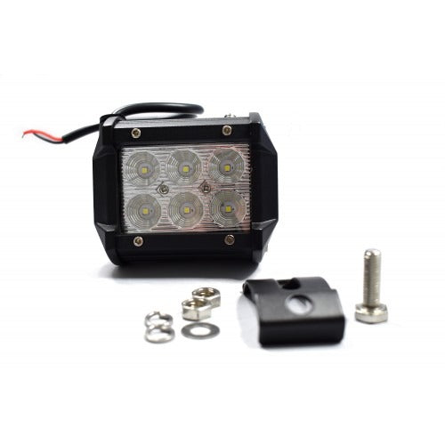 Spot LED - 6 LED - 18 W - éclairage avant - Blanc froid