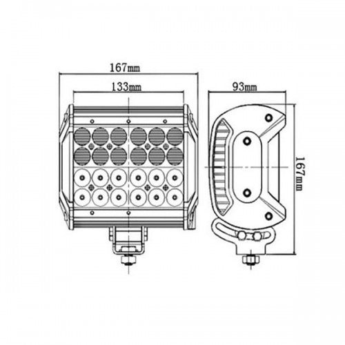 LED SPOT - 24 LED - 72W - 12 to 24V