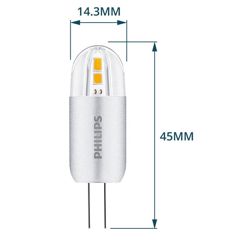 Philips G4 CorePro - 2,1 W - Blanc extra chaud - Intensité variable - 210 lumens