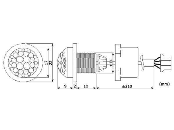 Mini détecteur de mouvement PIR intégré - 220 volts