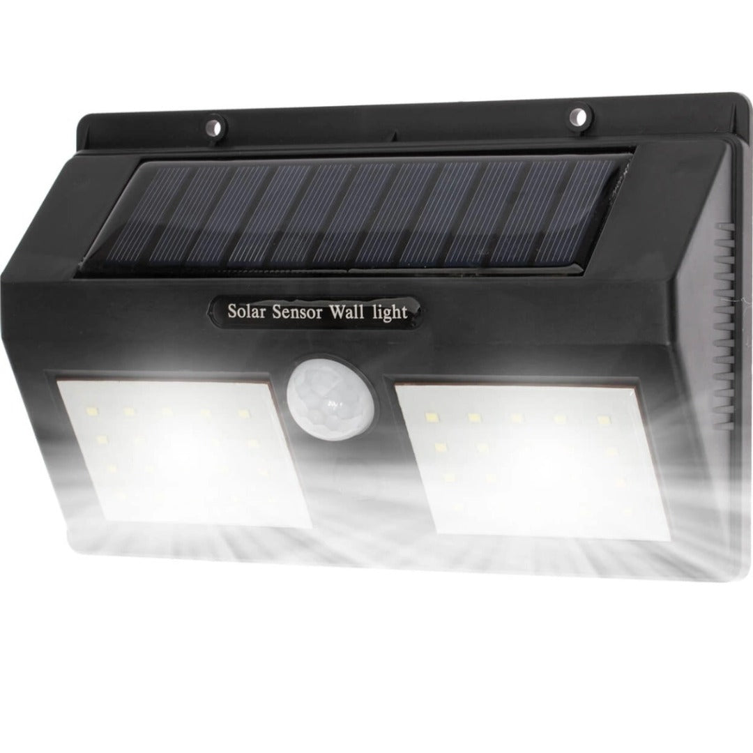 Solar LED wandlamp - 40 LED - Met beweging + schemersensor