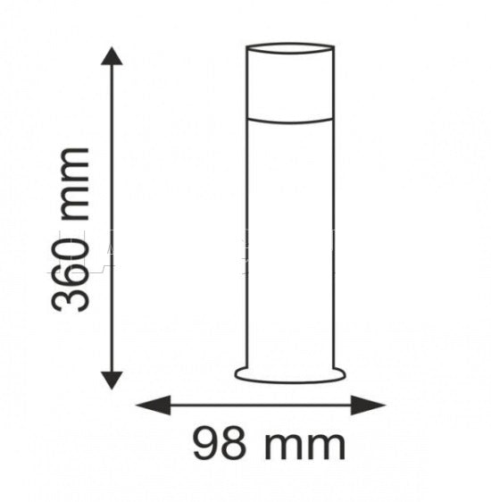 Lampadaire de jardin sur pied en cristal 2 - 36 cm