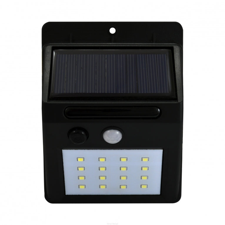 Solar Outdoor Lamp - LED 6400K 270lm - Polux Outdoor Lighting - Motion Sensor