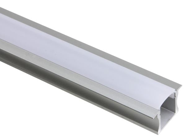 Profilé LED 1 mètre - encastré de 15 mm - profil en U