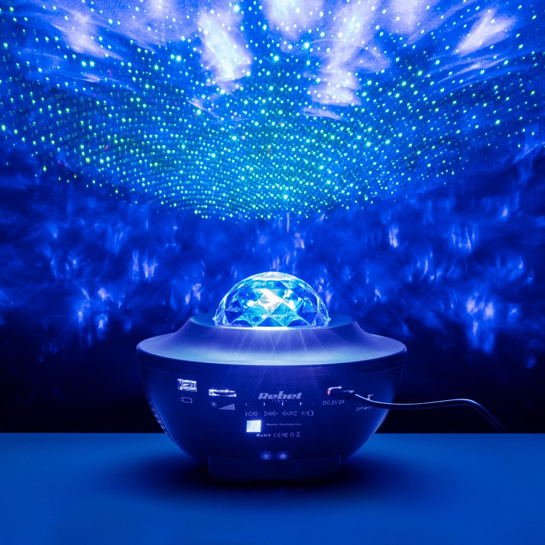 Enceinte projecteur LED - Bluetooth - Rechargeable