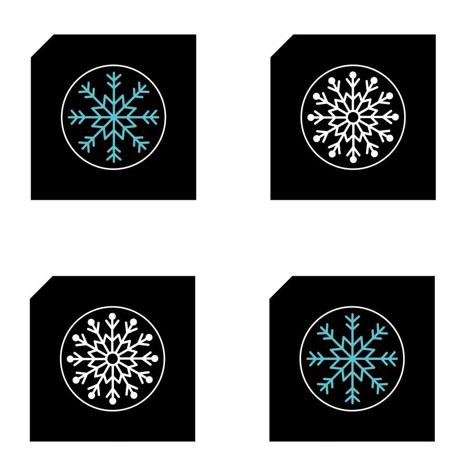 Projecteur d'effets lumineux LED - flocons de neige - Diapositives interchangeables