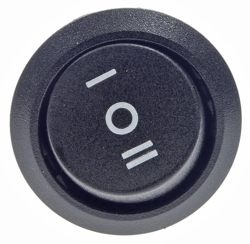 Switch - ON/OFF/ON - 250V - 10A