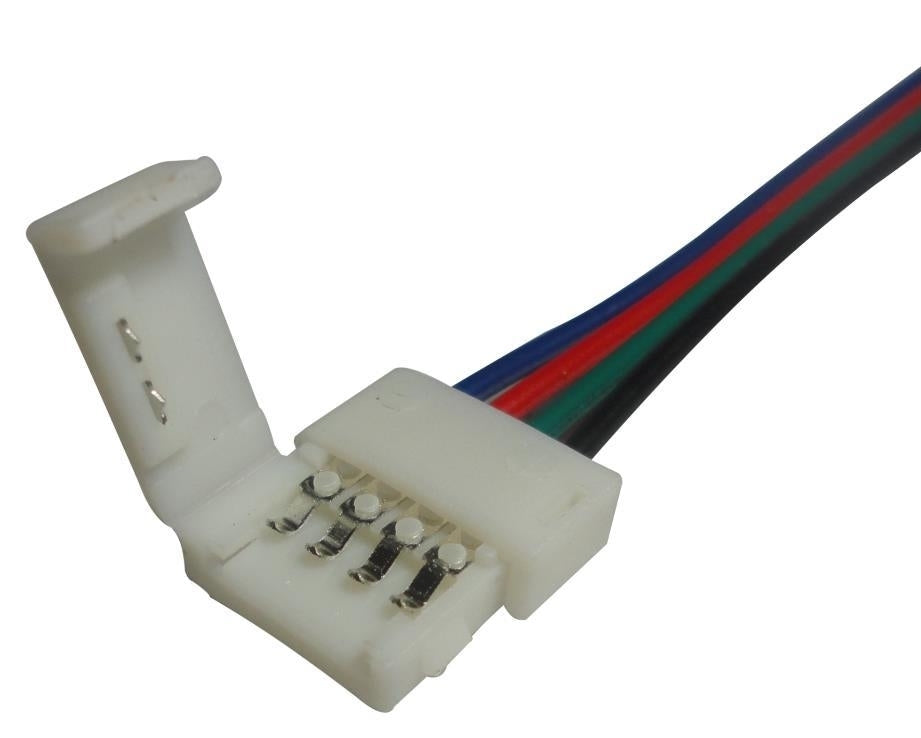 Câble de connexion pour bande LED RGB clic à clic - 10 cm