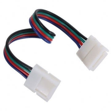 Câble de connexion pour bande LED RGB clic à clic - 10 cm