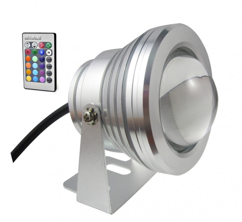 10W LED SPOT light RGB Focus Lens outdoor 12 volt - dimmable