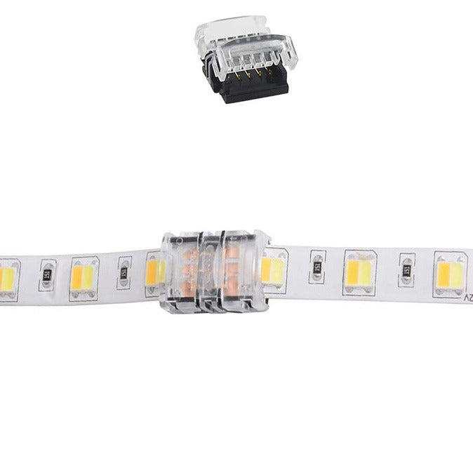 RGB LED strip to LED strip connector 10mm - 4-wire - waterproof