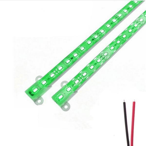 LED strip 50cm - Aluminum profile - 12V - IP65 - Green